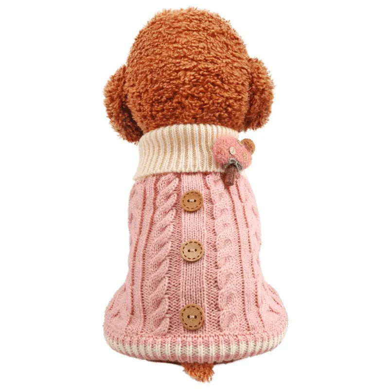 Winter Pet Dog Sweaters Winter Knitted For Small Dog For Christmas Party