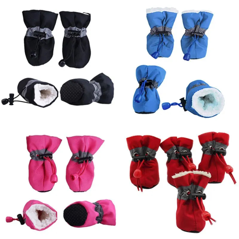 Winter Dog Shoes "Warm" For Small Puppy Dogs. Multiple Colors