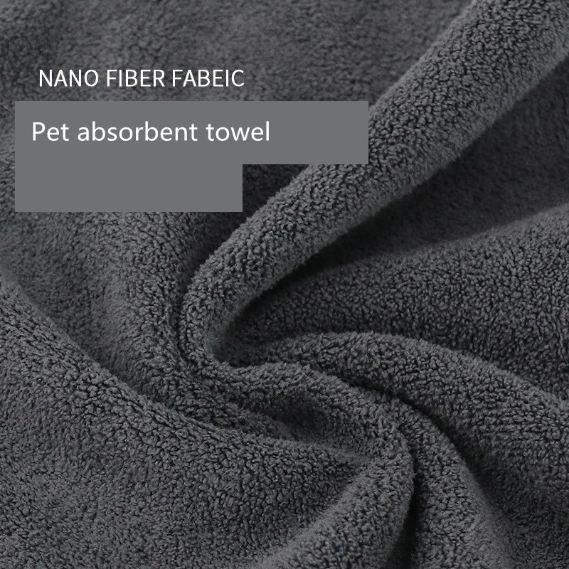 New Pet Dog Absorbent Towel Microfiber Dog Bathing Towl Dog Bathrobes Dog Accessories Supplies Car Wiping Cloth