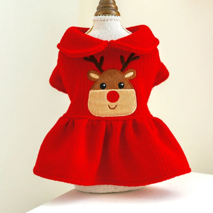 Christmas Warm Hoodie and Princess Dress for Small Dogs