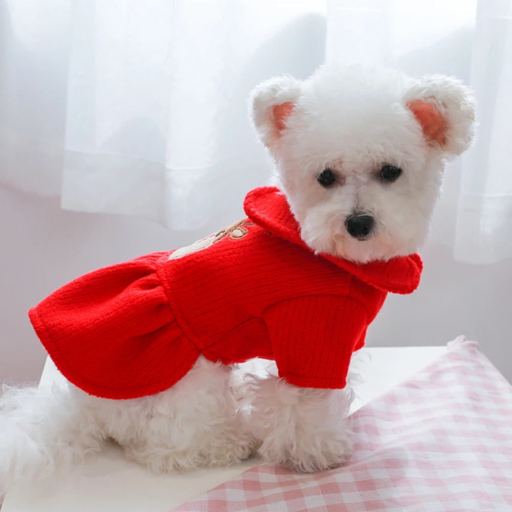 Christmas Warm Hoodie and Princess Dress for Small Dogs