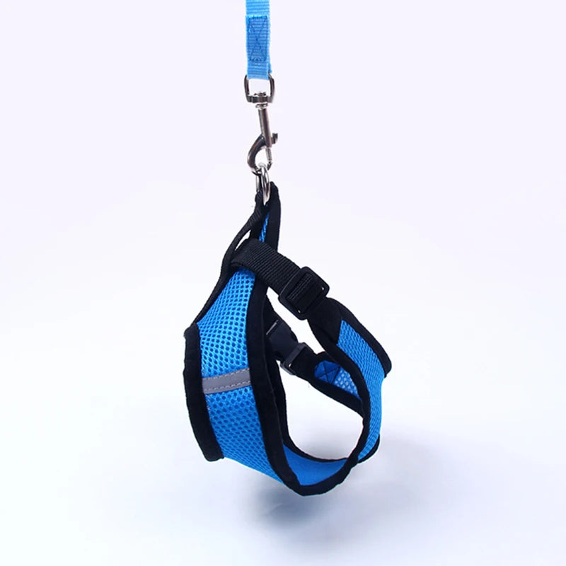 Dog Reflective Harness and Leash Sets Breathable