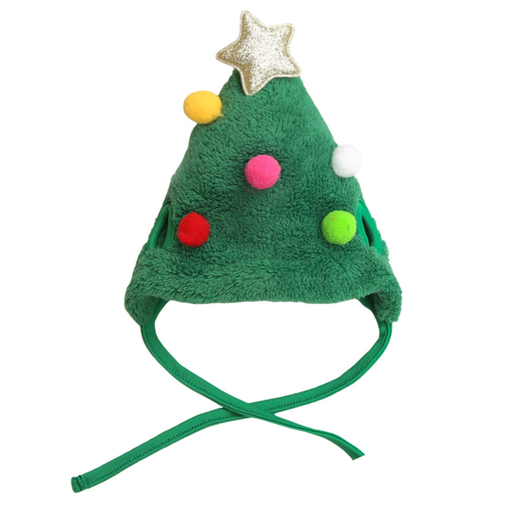 Christmas Pet Hat with Antlers and Saliva Towel for Small and Medium Dogs