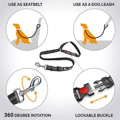 Reflective Pet Dog Car Seat Belt for Travel