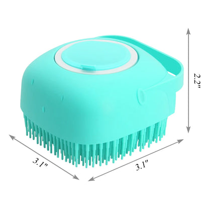 Dog Shampoo Brush for Bathing | Soft Silicone