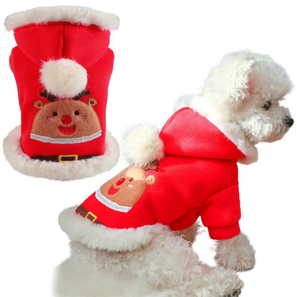 Dogs Christmas Hoodie "Smile" For Puppy and Small Dogs