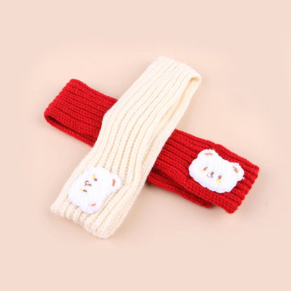 Winter Warm Puppy Dog Cat Scarf for Small Medium Dogs