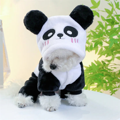 "Panda" Winter Warm Jumpsuit Costume for Small Dogs and Puppies