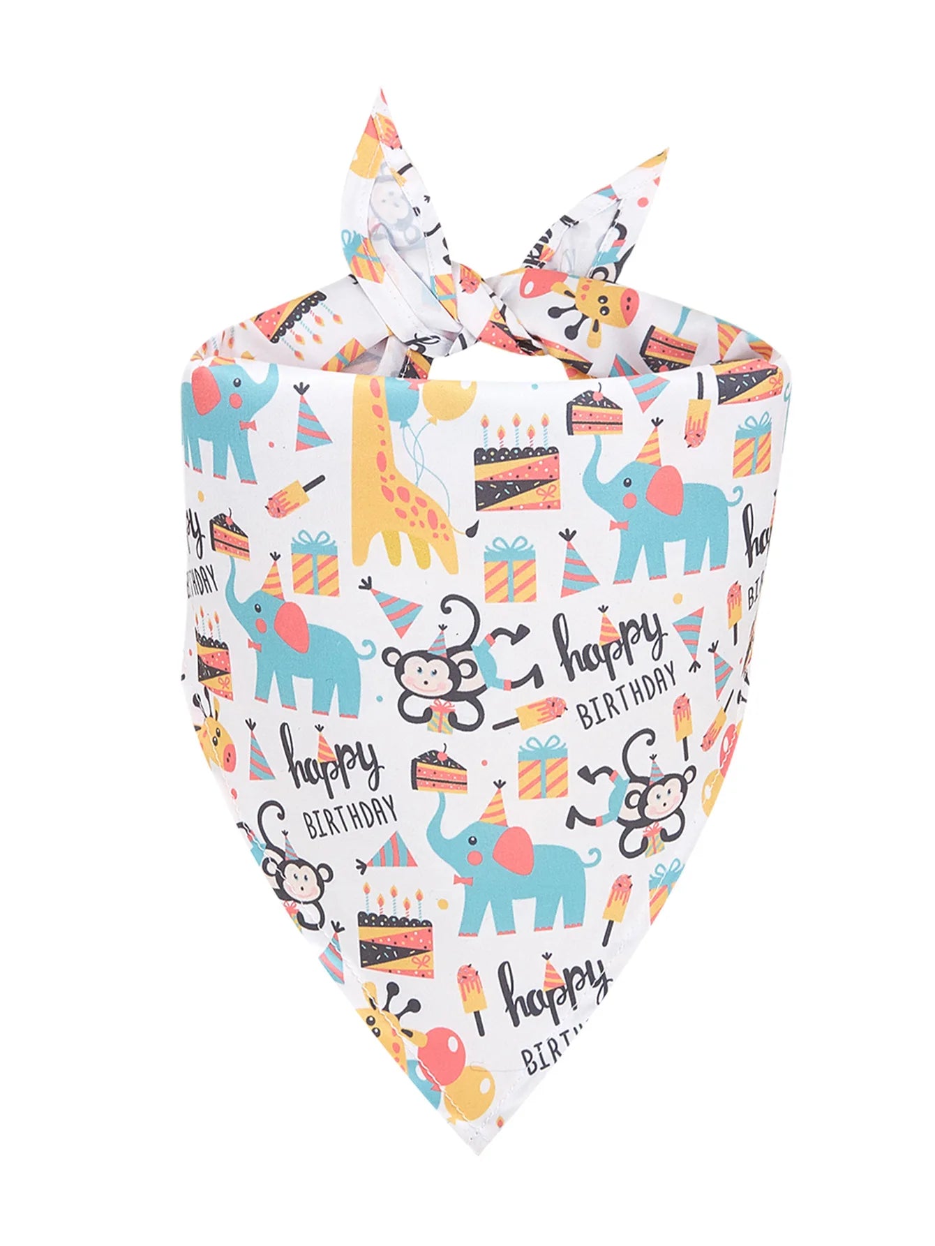 Birthday Day Party Pet Bandana Triangle Scarfs For Small Medium Dogs