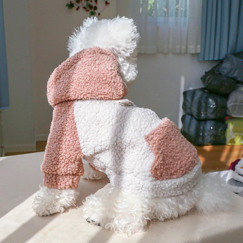 Berber Fleece Puppy Dog Hooded Sweater