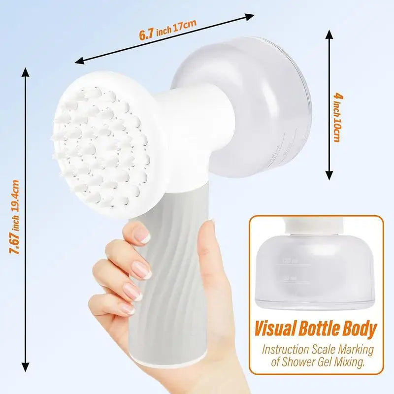 Dog Bath Brush Foaming Scrubber Automatic