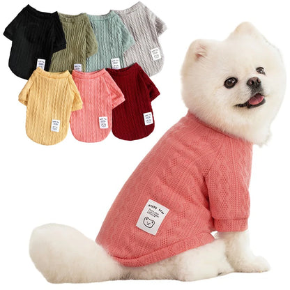 Dog Knitted Sweater Warm Puppy Clothes for Small Dogs