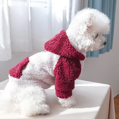 Berber Fleece Puppy Dog Hooded Sweater