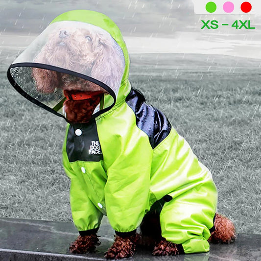 Pet Dog Raincoat Jumpsuit Waterproof