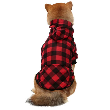 Pet Dog Clothes Plaid Coat!