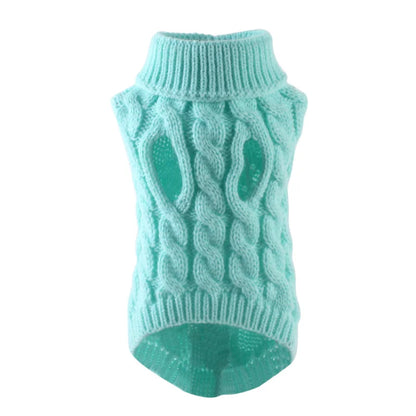 Winter Warm Pet Dog Turtleneck Knitting Sweaters for Small and Medium Dog