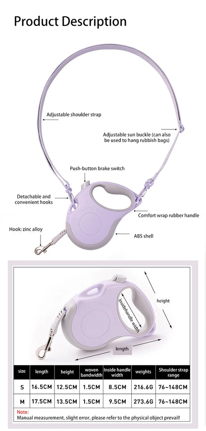 Pet Leash Retractable Unique Portable Design