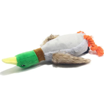 Durable Plush Duck Dog Toy for Aggressive Chewers