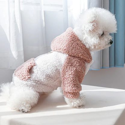 Berber Fleece Puppy Dog Hooded Sweater