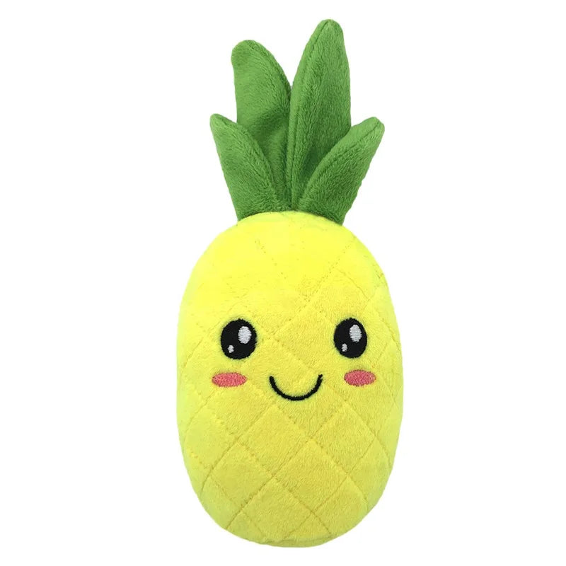 Fruit Pineapple Soft Dog Toy