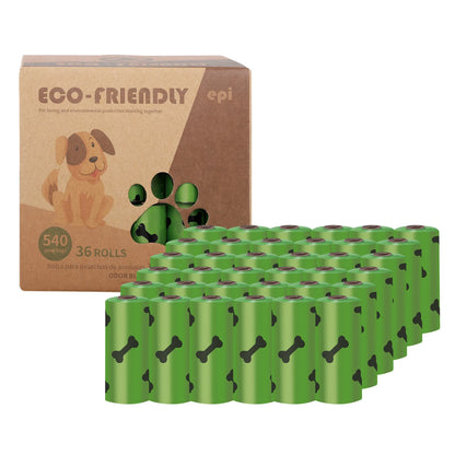 Eco-Friendly Poop Bags. 36 Rolls/540 Bags