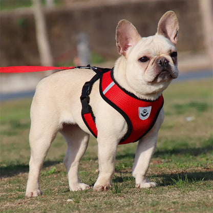 Dog Reflective Harness and Leash Sets Breathable