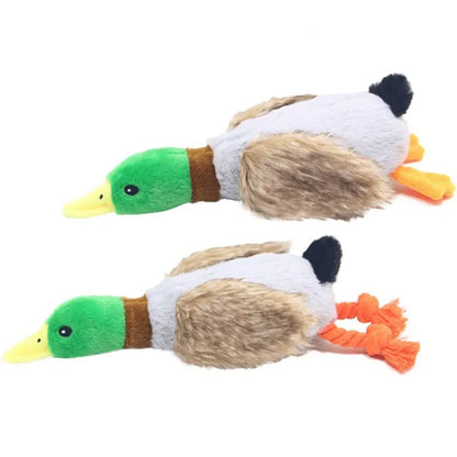 Durable Plush Duck Dog Toy for Aggressive Chewers