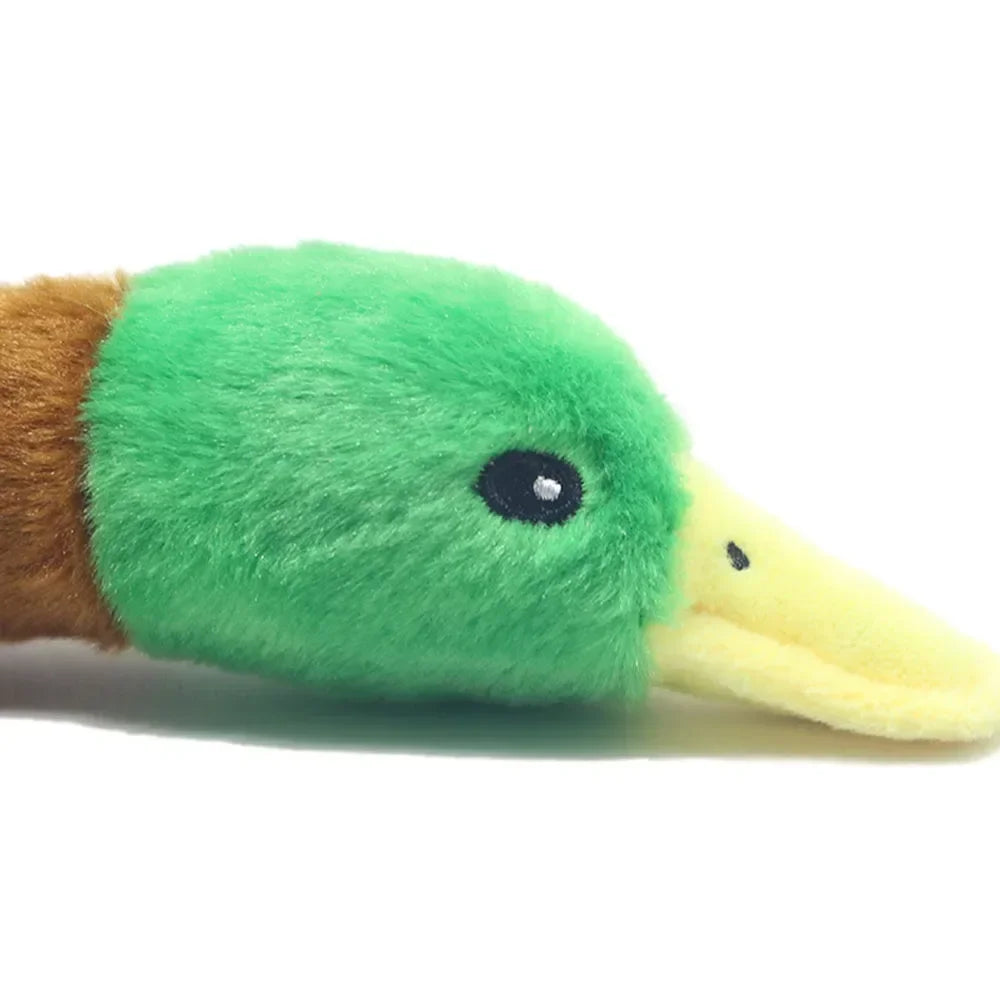 Durable Plush Duck Dog Toy for Aggressive Chewers