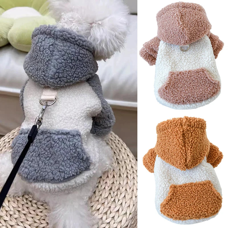 Berber Fleece Puppy Dog Hooded Sweater