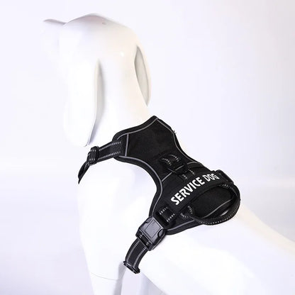 Adjustable Harness "Service Dog" Vest for Medium Large Dogs