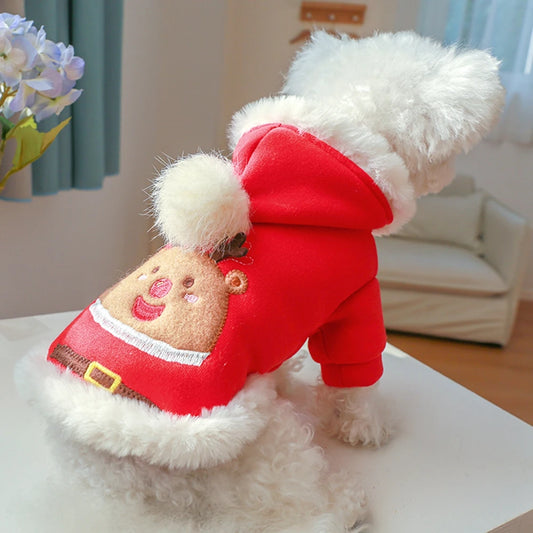 Dogs Christmas Hoodie "Smile" For Puppy and Small Dogs