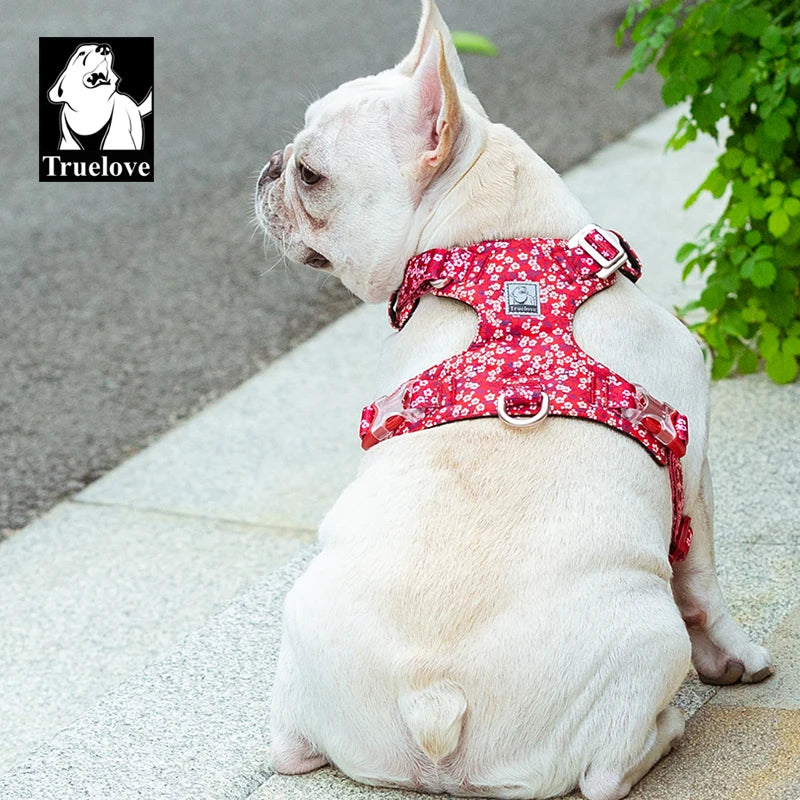 Pet Harness 100% Cotton Floral Print  For Large Medium and Small Dogs