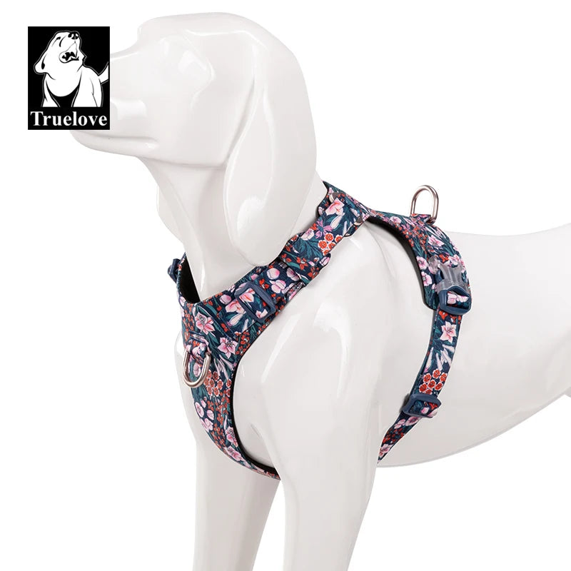 Pet Harness 100% Cotton Floral Print  For Large Medium and Small Dogs