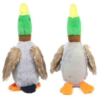 Durable Plush Duck Dog Toy for Aggressive Chewers