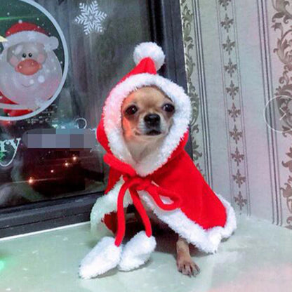 Christmas Santa Cloak for Small Dogs