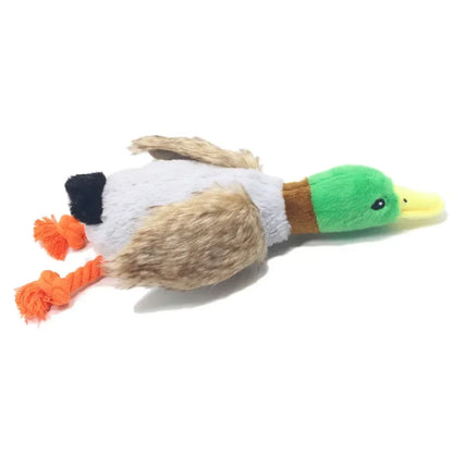 Durable Plush Duck Dog Toy for Aggressive Chewers